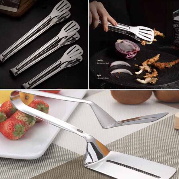 Youlanda kitchen tongs silicone tongs for cooking non-slip food