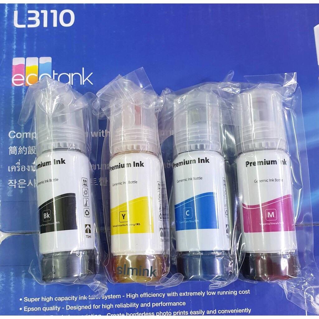 หมึกเติม EPSON 003 FOR L1110,L3100,L3101,L3110,L3150,L5190 (Premium ink) ใช้ทดแทนของแท้ได้ 100 % ( 4 สี ครบชุด ) หมึกเติม EPSON 003 FOR L1110,L3100,L3101,L3110,L3150,L5190 (Premium ink) ใช้ทดแทนของแท้ได้ 100 % ( 4 สี ครบชุด )