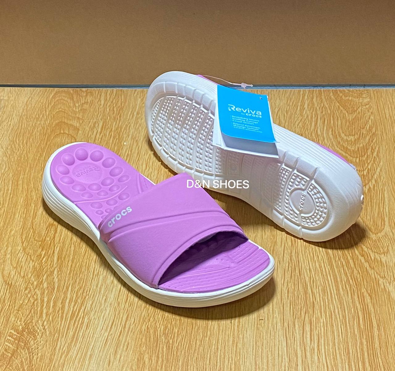 รองเท้าแตะ Crocs Reviva Slide รองเท้าแตะผู้หญิง Crocs แบบสวม สี