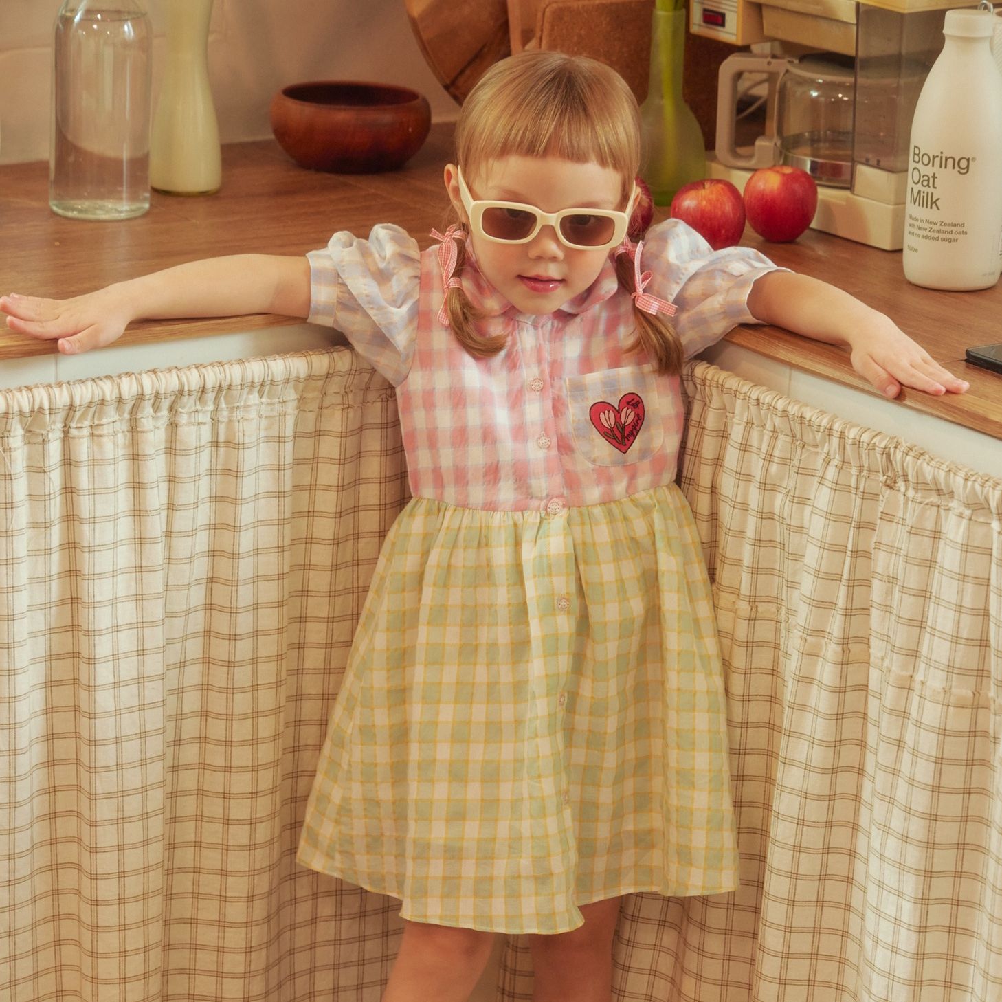 18-24 M, 2-3 Y, 3-4 Y, 4-5 Y จัดส่ง 15 JULY lookbookpetite pancake dress rainbow scott เดรสเด็ก แขนตุ๊กตา ลายสก็อต ราคา 855 บาท*ส่งฟรี