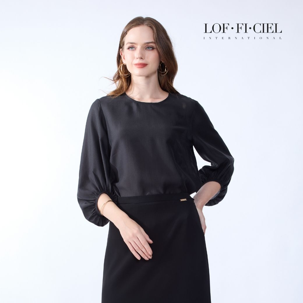 Lofficiel Sheer Satin Collection Women's Shirts Women's See-Through Shirt Elegant Office Wear ราคา 1,990 บาท*ส่งฟรี