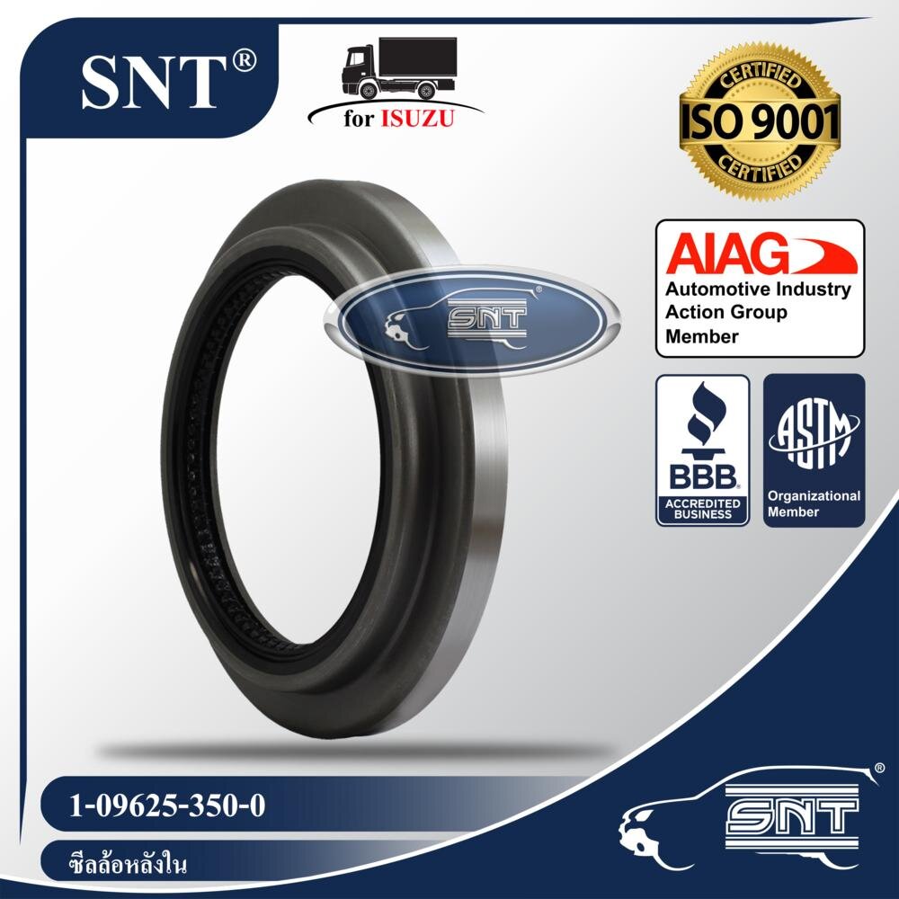 SNT ซีลล้อหลังใน, Oil Seal - ISUZU ( อีซูซุ ) รุ่น DECA, FSR, JUMBO, Rocky, FXA, CXM, JCZ P/N 1-09625-350-0, 1096253500 ราคา 253 บาท*ส่งฟรี
