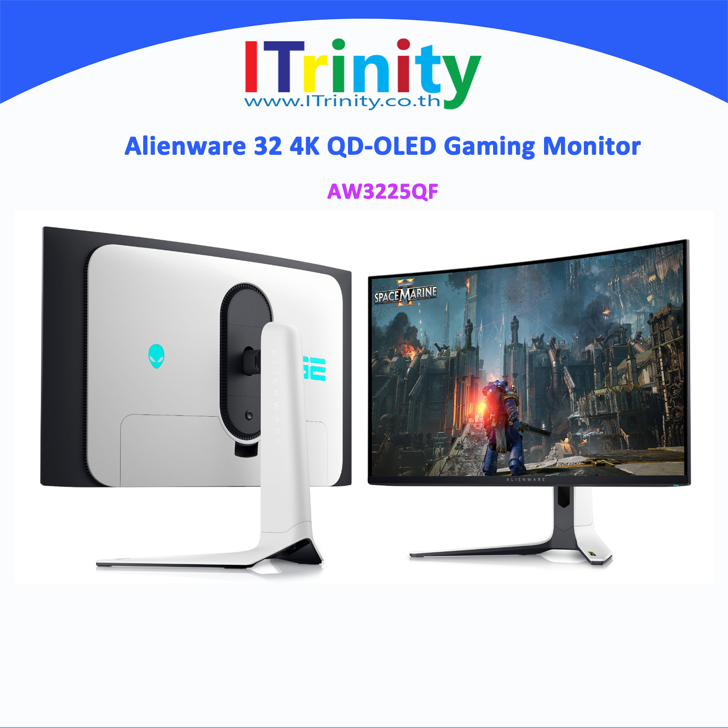 Dell Alienware aw3225qf 32 4K QD-OLED gaming monitor 31.6 inch 4K 240Hz sRGB, 95% 3 years warranty on-site - ยี่ห้อ Dell ราคา 46,990 บาท*ส่งฟรี
