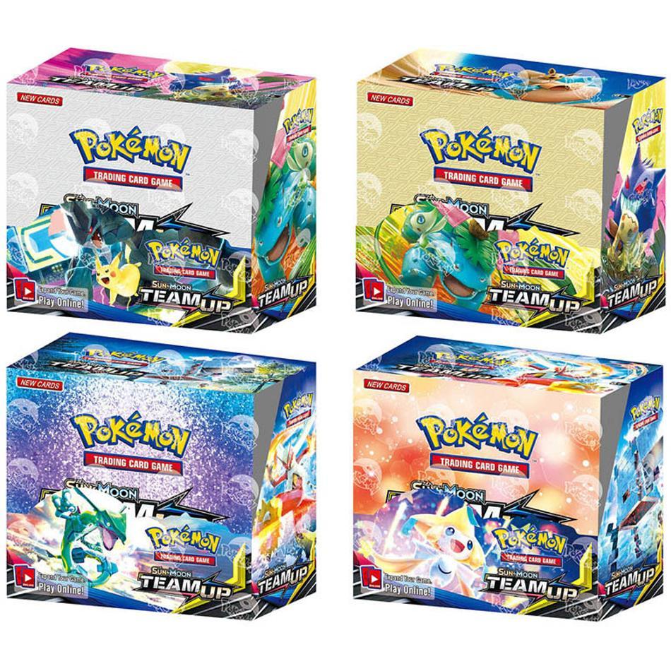 324 ชิ้น / กล่อง Pokemon การ์ด Sun & Moon Lost Thunder ภาษาอังกฤษ Trading Card Game Evolutions Booster Box ของเล่นเด็กของขวัญ