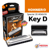 HOHNER® 10-Hole Harmonica Special 20 560/20 FREE! Hard Case and Online Lesson ***Made in Germany***