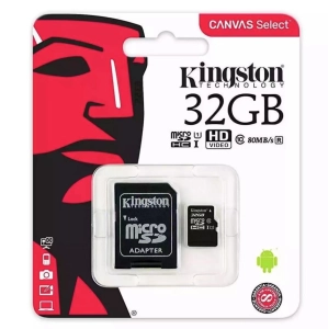สินค้า [[พร้อมส่ง]] Kingston 32GB Class 10 Micro SD SDHC คิงส์ตัน เมมโมรี่การ์ด 32 GB