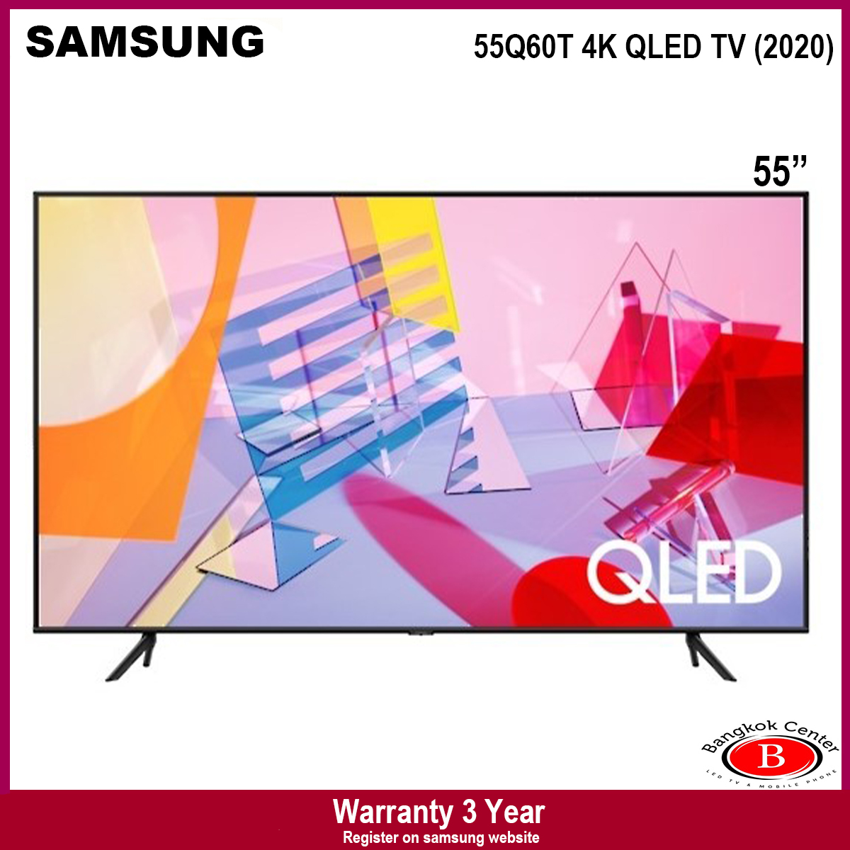 Samsung QLED 55Q60T Smart 4K TV QA55Q60TAKXXT ปี2020