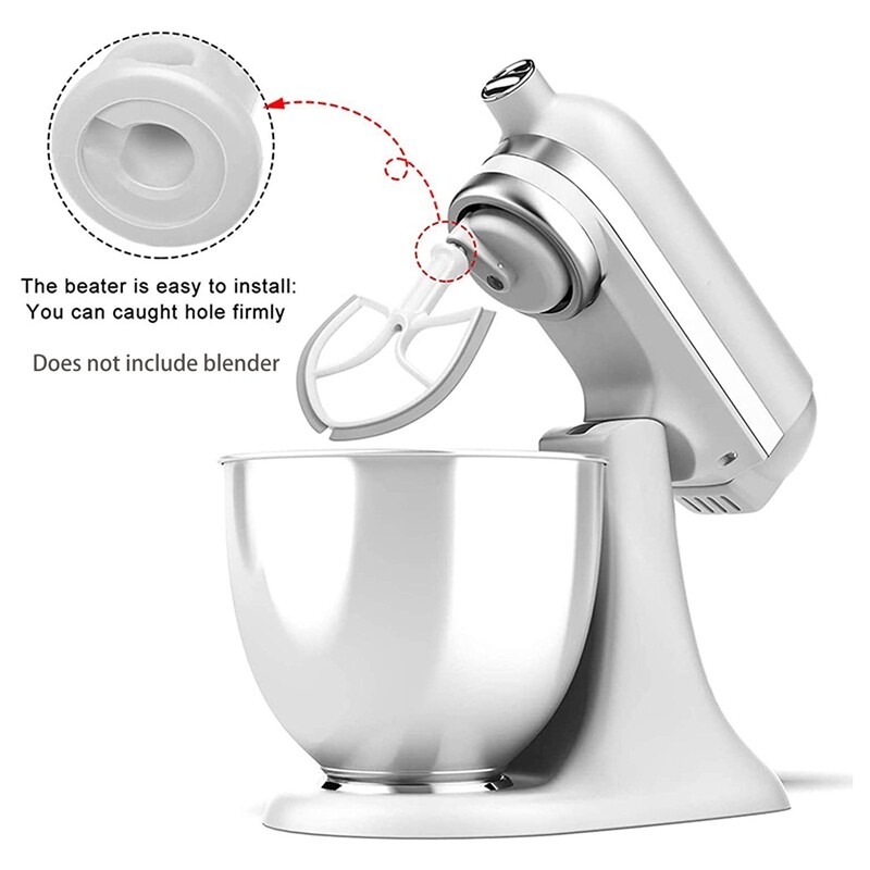 Stand mixer flat beater attachment with silicone spatula 5KPM5, KitchenAid  