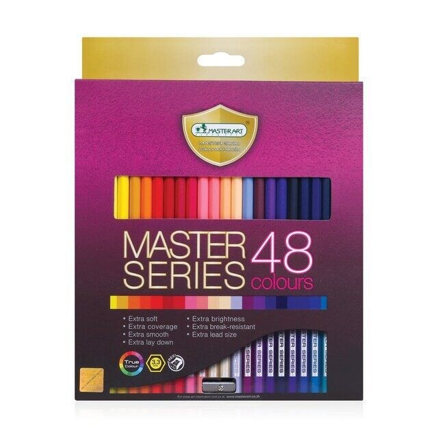 สีไม้ มาสเตอร์อาร์ต เกรดพรีเมี่ยม (48 สี 2 หัว/หัวเดียว) (60สี) (72สี) (100 สี)