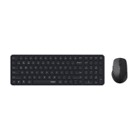 Rapoo 9360M Multimode Wireless คีย์บอร์ดขนาดกะทัดรัด เมาส์คีย์บอร์ด ไร้เสียงไร้สาย พร้อมปุ่มมัลติมีเดีย แป้นพิมพ์ไทยอังกฤษ