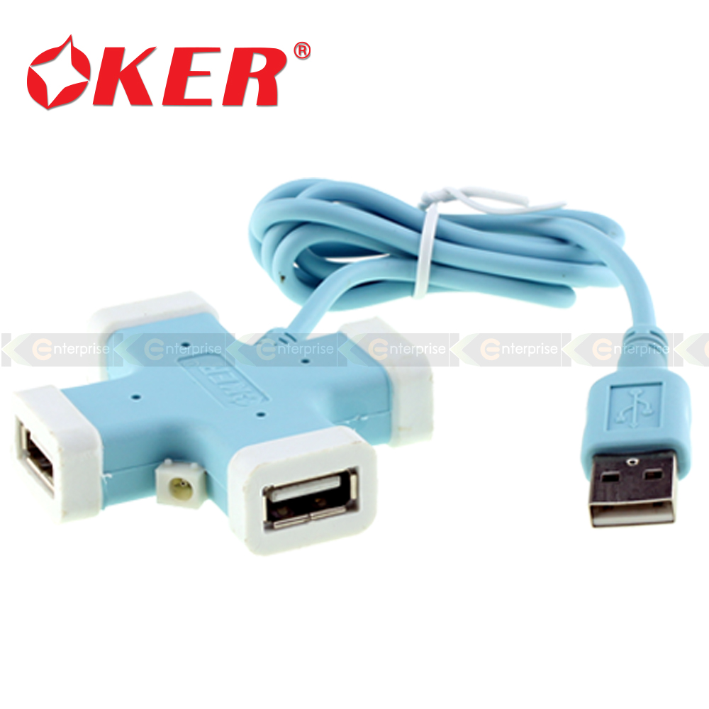 อุปกรณ์เพิ่มช่อง USB 4 Port HUB OKER (H365)