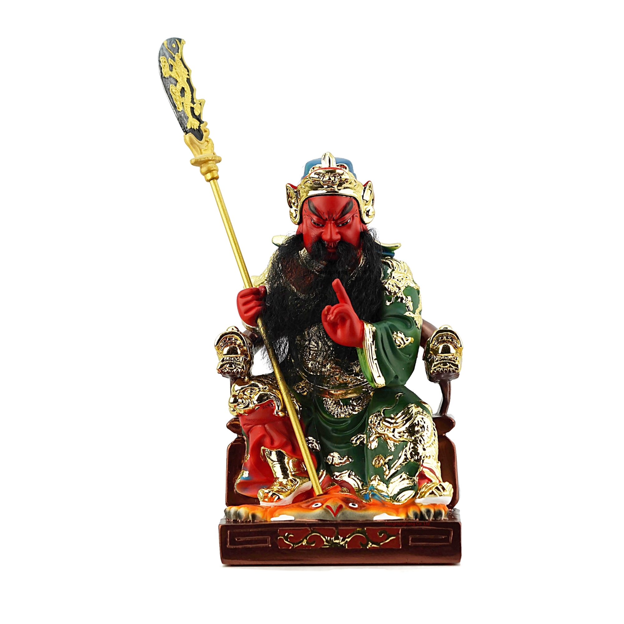 Guan U god Guan Yu Pang, sitting in a high building 9 inches (not including the height) ราคา 2,990 บาท*ส่งฟรี