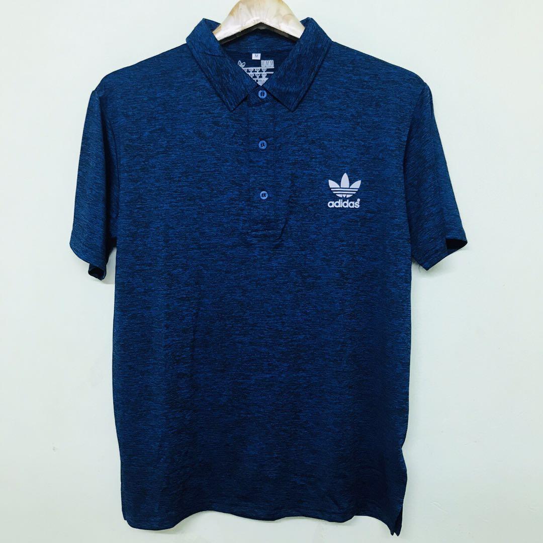 Adidas Golf Sports Casual Solid Color Polo Short Sleeve