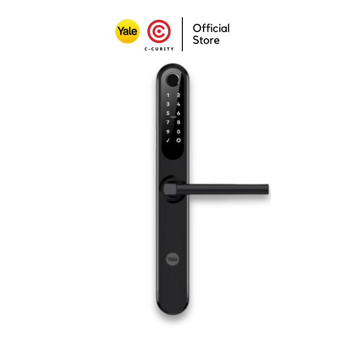 Yale YSD100 Smart Digital Door Lock Waterproof IP66 with Fingerprint & PIN Security, RFID Card, and mechanical key - Home Security Access Control ราคา 13,900 บาท*ส่งฟรี