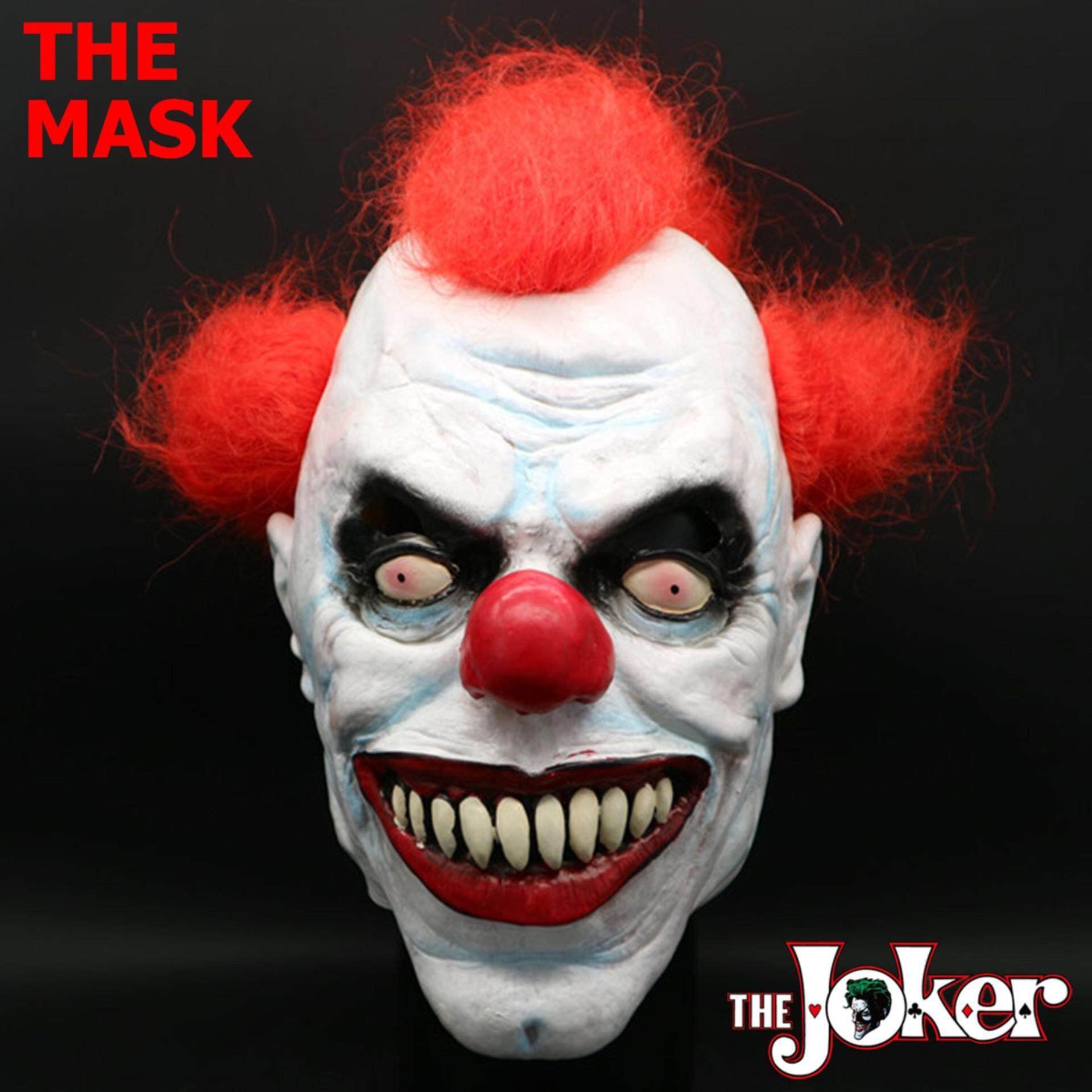 JAPAN Mask Hot หน้ากาก Joker โจ๊กเกอร์ ตัวตลก Devil Clown ปีศาจ หน้ากากตัวตลก สุดโหด วัสดุ Emulsion อิมัลชัน น้ำยางธรรมชาติเป็นมิตรต่อสิ่งแวดล้อม คอลเลคชั่น ของสะสม ไส่เล่น BB GUN บีบีกัน Cosplay คอสเพลย์ Halloween ฮาโลวีน