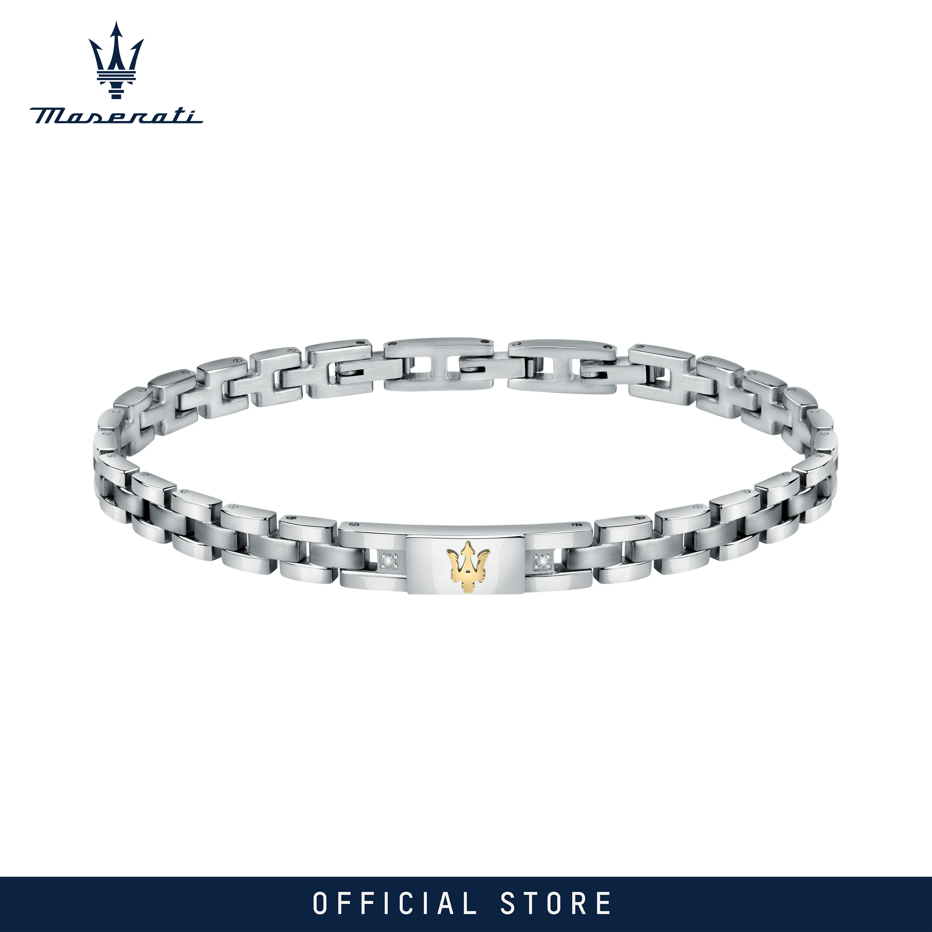 Maserati Jewels 220mm Men's Stainless Steel กำไลข้อมือ JM221ATY04 (Adjustable) ราคา 4,049 บาท*ส่งฟรี