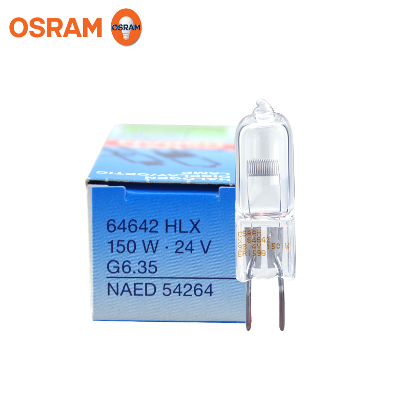 หลอดไฟ OSRAM HALOGEN DISPLAY/OPTIC LAMP 64642 HLX 150W 24V G6.35  (สินค้าในไทย-ออกใบกำกับภาษีได้) | Lazada.co.th