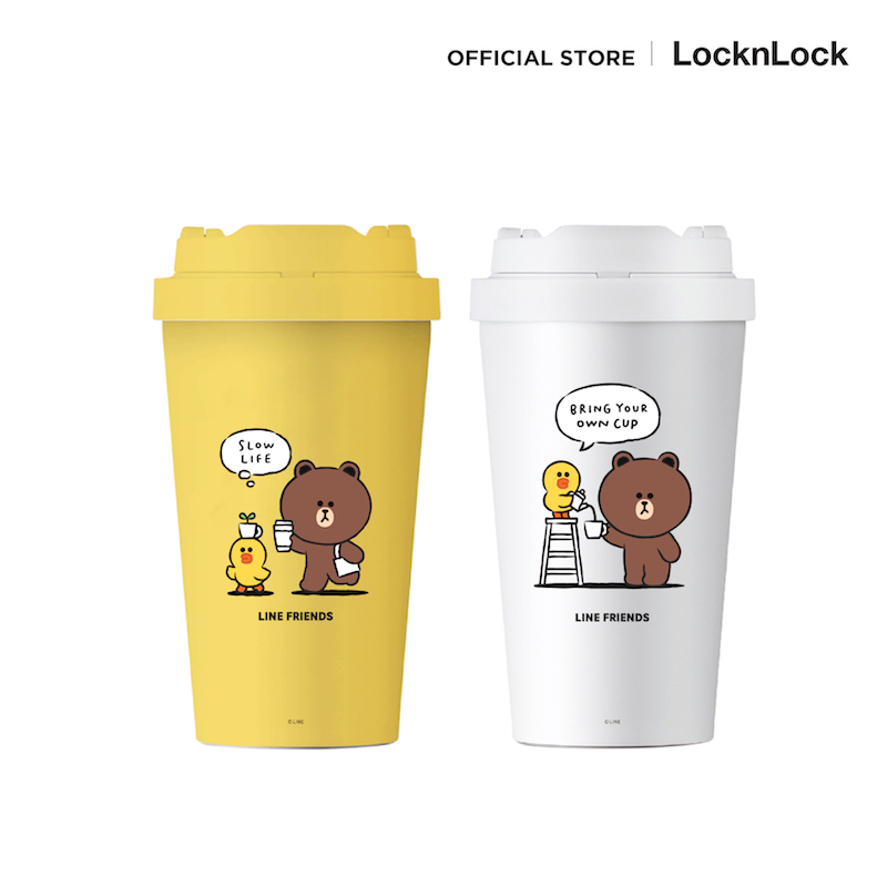 [NOT FOR SALE] LocknLock with Line Friends กระบอกน้ำเก็บอุณหภูมิ Energetic Tumbler ความจุ 400 ml. รุ่น LHC3271LF - ยี่ห้อ Jenniferoom Thailand ราคา 9,999 บาท*ส่งฟรี