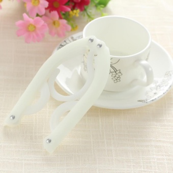 10pcs Foldable clothes drying rack Foldable hanger Plastic Hanger - intl