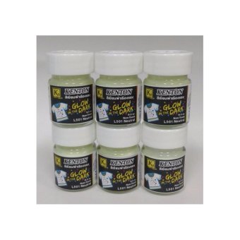 สีเขียนผ้าเรืองแสง เคนตั้น ขนาด 1/2 ออนซ์(15ml.) 6 ขวด สีเขียนผ้าเรืองแสง เคนตั้น ขนาด 1/2 ออนซ์(15ml.) 6 ขวด