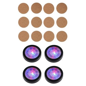 จานรองแก้วไม้ก๊อก ( 12 ชิ้น ) + จานรองแก้ว พร้อมไฟ LED ปรับสีได้ 4ชิ้น จานรองแก้วไม้ก๊อก ( 12 ชิ้น ) + จานรองแก้ว พร้อมไฟ LED ปรับสีได้ 4ชิ้น