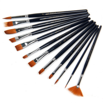 รีวิว 12 x เซ็ตผมไนลอนสังเคราะห์พู่กันสีน้ำภาพสีน้ำมันจัดหาศิลปิน (สีดำ) ต้องการขายด่วน 12 x เซ็ตผมไนลอนสังเคราะห์พู่กันสีน้ำภาพสีน้ำมันจัดหาศิลปิน (สีดำ)