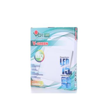 วี กรีน ดาวน์ไลท์ แอล อี ดี 15วัตต์ หน้าเหลี่ยม วอร์มไวท์ วี กรีน ดาวน์ไลท์ แอล อี ดี 15วัตต์ หน้าเหลี่ยม วอร์มไวท์
