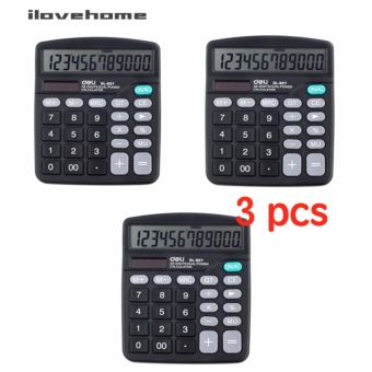 รีวิว (3 PCS) เครื่องคิดเลข 12 หลักสีดำ Deli 837ES ลดราคา (3 PCS) เครื่องคิดเลข 12 หลักสีดำ Deli 837ES