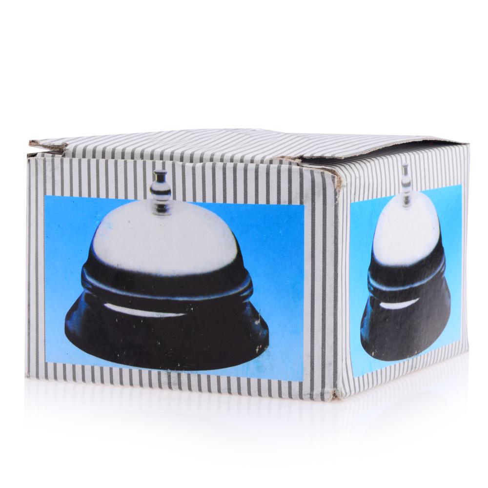 360DSC Stainless Steel Desktop Bell The Classic Reception Bell Silver Black .