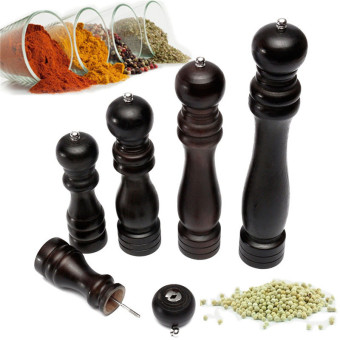 เสนอราคา 5'' Wooden Manual Salt Pepper Spice Grinder/Mill Stainless SteelAdjusting Coarse ต้องการขายด่วน 5'' Wooden Manual Salt Pepper Spice Grinder/Mill Stainless SteelAdjusting Coarse