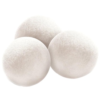 6Pcs 7CM Wool Balls Clothes Dryer Laundry Eco Friendly Softener Dehumidification Decrease Drying Time Washing Reusable Static Free - intl