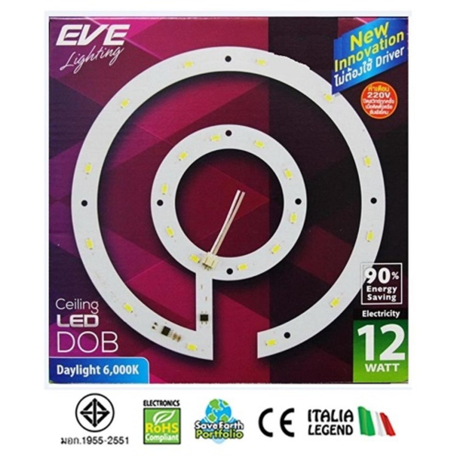 แผงไฟ LED 12W อีฟสำหรับโคมเพดานกลม EVE Ceiling LED Replacement