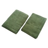 Bamboo Towel ผ้าขนหนูใยไผ่ ชุด 2 ชิ้น เขียวมะกอก