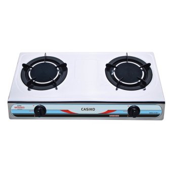 Casiko เตาแก๊สอินฟราเรด หัวคู่ รุ่น CK-8877 - Stainless