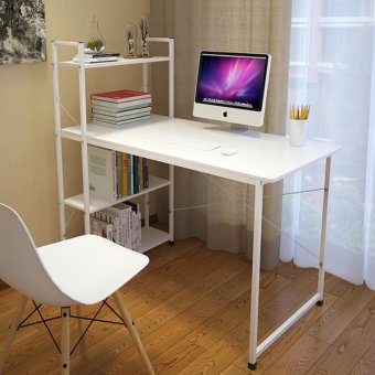 CASSA โต๊ะคอมพิวเตอร์พร้อมชั้นวางหนังสือ(สีขาว)ขนาด120X60cm.รุ่น218-H120X60CM-WW CASSA โต๊ะคอมพิวเตอร์พร้อมชั้นวางหนังสือ(สีขาว)ขนาด120X60cm.รุ่น218-H120X60CM-WW