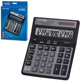 Citizen calculator รุ่น SDC-760N สี black 16 DIGIT Citizen calculator รุ่น SDC-760N สี black 16 DIGIT