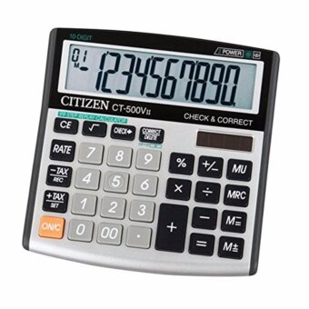 Citizen เครื่องคิดเลข Semi Desktop Series รุ่น CT-500VII (สีขาว/ดำ) Citizen เครื่องคิดเลข Semi Desktop Series รุ่น CT-500VII (สีขาว/ดำ)