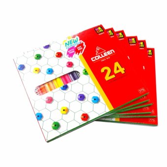 สีไม้ Colleen คอลลีน 24 สี 24 แท่ง รุ่น 775 จำนวน 6 กล่อง สีไม้ Colleen คอลลีน 24 สี 24 แท่ง รุ่น 775 จำนวน 6 กล่อง