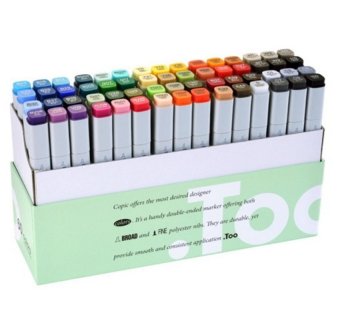 COPIC Twin Marker 60 Colors with Bag Board and Hard Brush TypeSmudge-Proof Art Pen Marker COPIC Twin Marker 60 Colors with Bag Board and Hard Brush TypeSmudge-Proof Art Pen Marker