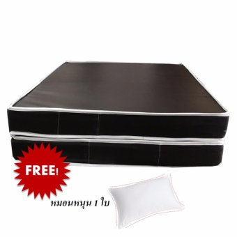 DSB Decor ที่นอนสปริงพับได้ หุ้มหนัง PVC ระบบ SUPER SPRING ขนาด 6 ฟุต หนา 8 นิ้ว รุ่น NDL (ฟรี หมอนหนุน1ใบ) DSB Decor ที่นอนสปริงพับได้ หุ้มหนัง PVC ระบบ SUPER SPRING ขนาด 6 ฟุต หนา 8 นิ้ว รุ่น NDL (ฟรี หมอนหนุน1ใบ)