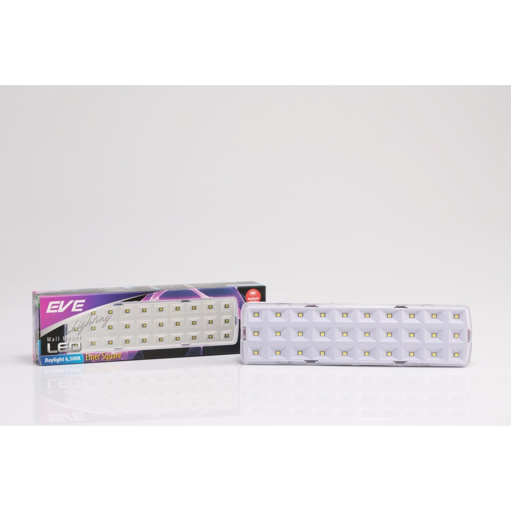 EVE โคมติดผนังแอลอีดี emer ทรงเหลี่ยม 2 วัตต์ เดย์ไลท์ แพ็ค 2 ชิ้น