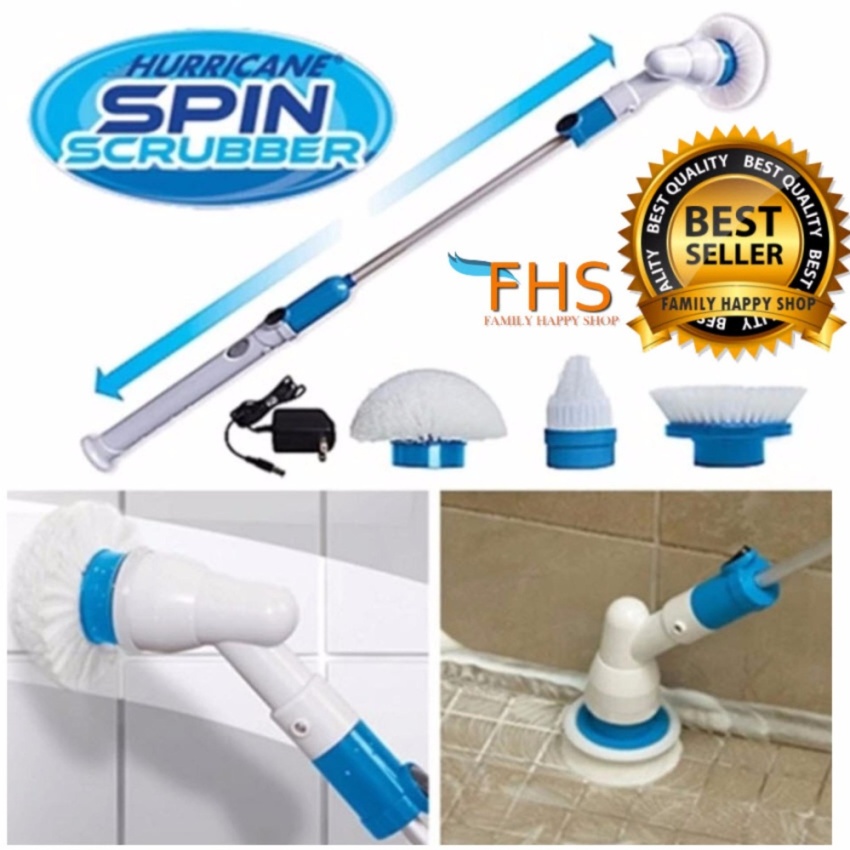 FHS Spin Scrubber แปรงไฟฟ้า ทำความสะอาดอเนกประสงค์ พร้อมหัวเปลี่ยน 3 แบบ FHS Spin Scrubber แปรงไฟฟ้า ทำความสะอาดอเนกประสงค์ พร้อมหัวเปลี่ยน 3 แบบ
