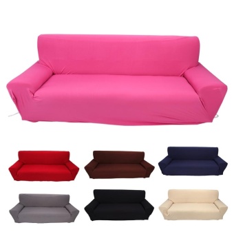 รีวิว Home Furniture Chair 3 Seater Sofa Couch Stretch Protect CoverSlipcover (Rose Red) - intl ขายด่วน Home Furniture Chair 3 Seater Sofa Couch Stretch Protect CoverSlipcover (Rose Red) - intl