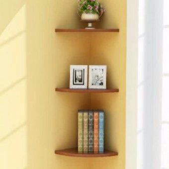 ชั้นมุมวางหนังสือ DIY ดีไซน์สุดโมเดิร์น ตามความคิดสร้างสรรค์ 3ชั้น (สีน้ำตาลไม้อ่อน) ชั้นมุมวางหนังสือ DIY ดีไซน์สุดโมเดิร์น ตามความคิดสร้างสรรค์ 3ชั้น (สีน้ำตาลไม้อ่อน)