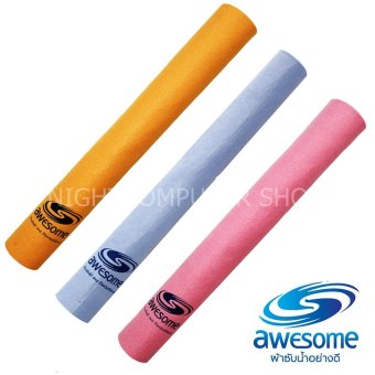 Awesome ผ้าซับน้ำอย่างดี ขนาด 50x70 cm. จำนวน 3 ผืน (ฺBlue,Pink,Orange) Awesome ผ้าซับน้ำอย่างดี ขนาด 50x70 cm. จำนวน 3 ผืน (ฺBlue,Pink,Orange)