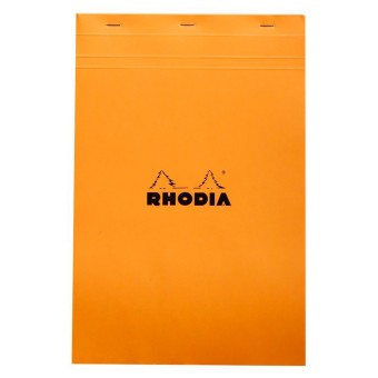 Rhodia - Head stapled pad สมุดโน๊ตแบบฉีกได้ ขนาด A 4 21 x 31.8 ซ.ม. รุ่น Bloc No.19 เนื้อกระดาษ 80 g กระดาษสีขาว มีเส้นแบบตาราง 5 x 5 มม. ปกสีส้ม Rhodia - Head stapled pad สมุดโน๊ตแบบฉีกได้ ขนาด A 4 21 x 31.8 ซ.ม. รุ่น Bloc No.19 เนื้อกระดาษ 80 g กระดาษสีขาว มีเส้นแบบตาราง 5 x 5 มม. ปกสีส้ม