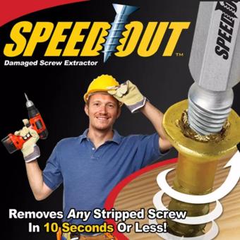 SPEED OUT ORIGINAL ของแท้ไม่หักง่าย ชุดเครื่องมือถอนหัวน็อต / สกรู / ตะปู ที่ชำรุดฝังแน่นให้ถอนออกอย่างง่ายดายใน 10 วินาที 1pcs SPEED OUT ORIGINAL ของแท้ไม่หักง่าย ชุดเครื่องมือถอนหัวน็อต / สกรู / ตะปู ที่ชำรุดฝังแน่นให้ถอนออกอย่างง่ายดายใน 10 วินาที 1pcs