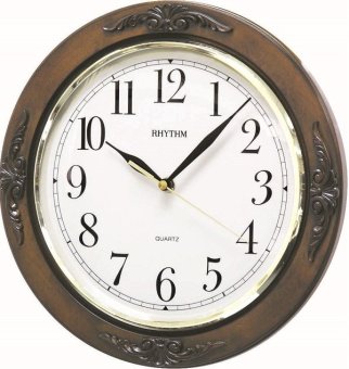 RHYTHM นาฬิกาแขวนไม้ รุ่น CMG938NR06 - Brown RHYTHM นาฬิกาแขวนไม้ รุ่น CMG938NR06 - Brown