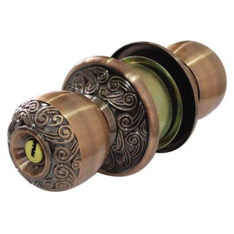 Golden Homes ลูกบิดลายดอกไม้ทองแดงรำดำเรียบ GH-5555AC Golden Homes ลูกบิดลายดอกไม้ทองแดงรำดำเรียบ GH-5555AC