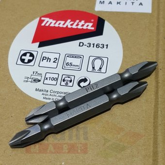 Makita ดอกไขควง แม่เหล็ก (2 ดอก) แฉก เบอร์ 2 ยาว 65 มม. (สีดำ) Makita ดอกไขควง แม่เหล็ก (2 ดอก) แฉก เบอร์ 2 ยาว 65 มม. (สีดำ)